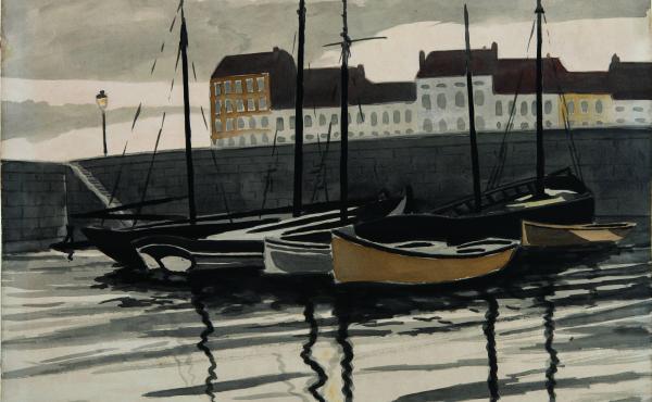 Vissershaven, Oostende, 1923